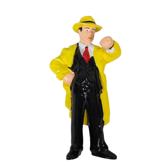 Vintage 90s Disney Dick Tracy PVC Figurine Cake Topper W28 - Picture 6 of 6